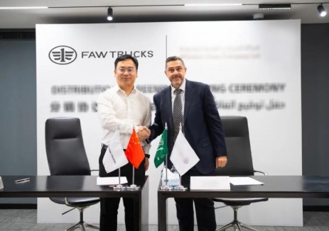 新合作！一汽解放与沙特经销商签署首批500台车辆备忘录