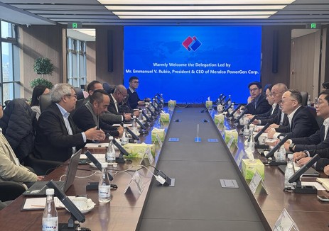 中国电建国际工程公司周家义会见菲律宾马尼拉电力发电公司总裁兼首席执行官埃马努埃尔·卢比奥一行