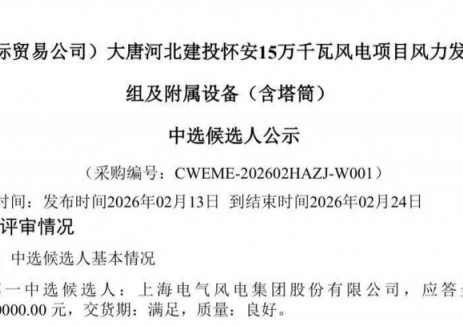 中标|开工即冲刺！电气风电连中两标，赢丙午开门红