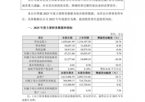 <em>珠海</em>冠宇2025年凈利4.72億元，同比增長9.7%