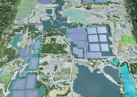 中國能建江蘇院總承包的馬來西亞在建最大單體<em>漂浮式光伏</em>項(xiàng)目開工