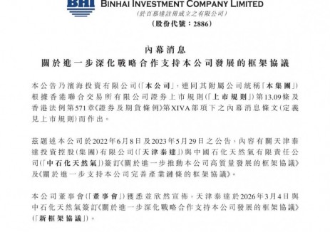 濱海投資與<em>中石化</em>天然氣簽訂協(xié)議：協(xié)同拓展新能源、分布式儲能等項(xiàng)目