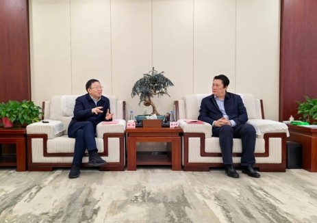 <em>水電七局</em>張橋與山西大地控股董事長李衛(wèi)平座談