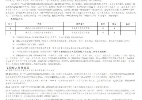 招標 | 135個充電樁！福建廈門湖里區(qū)停車場充電樁和智能<em>化工</em>程設備采購公開招標招標公告