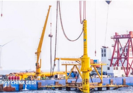 三峽陽江青洲五、七海上風電場項目162套風機基礎鋼管樁施工圓滿完成！