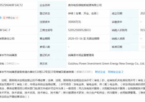 電投綠能成立新能源公司