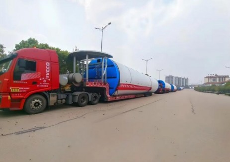 西藏開投昌都市約巴鄉風電項目首套塔筒順利發貨