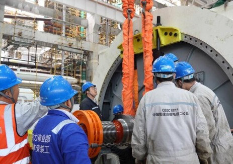 陜煤石門三期項(xiàng)目6號(hào)機(jī)組轉(zhuǎn)子穿裝告捷