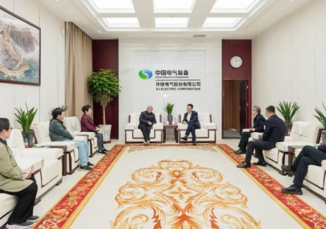 <em>許繼電氣</em>黨委書(shū)記、董事長(zhǎng)季侃與中國(guó)工程院院士潘垣座談交流