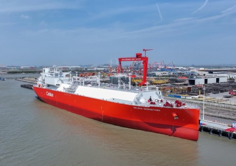 我國(guó)首艘18萬(wàn)立方米<em>液化天然氣</em>運(yùn)輸船建造完工