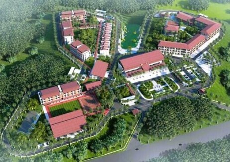 老撾芭萊<em>水電站</em>運營村項目進入室內施工高峰期