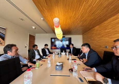 中國<em>能建</em>國際集團(tuán)副總裁朱洪剛與埃及Infinity能源公司CEO納耶爾·福阿德會談