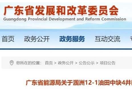 廣東省能源局：關(guān)于潿洲12-1油田中塊4井區(qū)/潿洲6-13油田綜合調(diào)整項(xiàng)目節(jié)能報(bào)告的審查意見(jiàn)