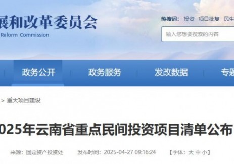 2025年云南省重點民間投資項目清單公布，馬桑井<em>風電場</em>擴建項目入圍