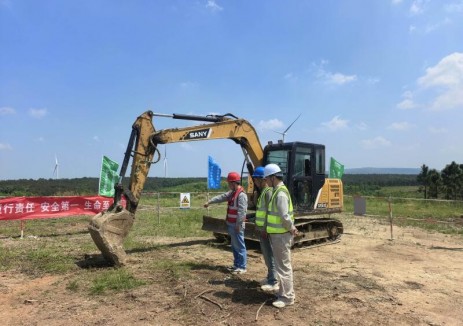安徽滁州明光嶺東250兆瓦風(fēng)電項目送出線路工程開工