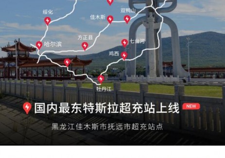國內(nèi)最東特斯拉<em>超充站</em>正式上線