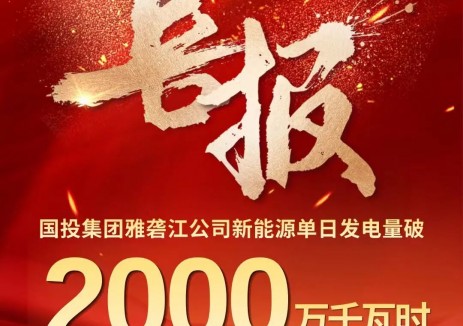 首次突破2000万千瓦时！国投集团雅砻江公司新能源日发电量创历史新高