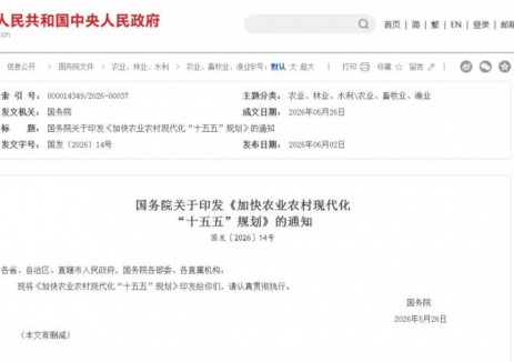 重磅！建設(shè)多元互補(bǔ)的現(xiàn)代農(nóng)村能源體系！國(guó)務(wù)院印發(fā)《加快農(nóng)業(yè)農(nóng)村現(xiàn)代化“十五五”規(guī)劃》！