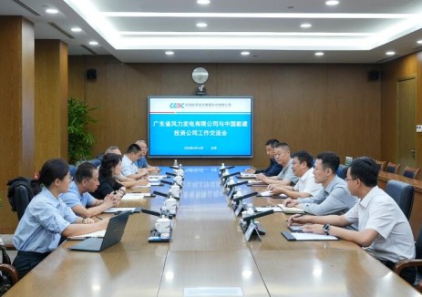 王新平与广东风电公司党委书记、董事长苑琪会谈
