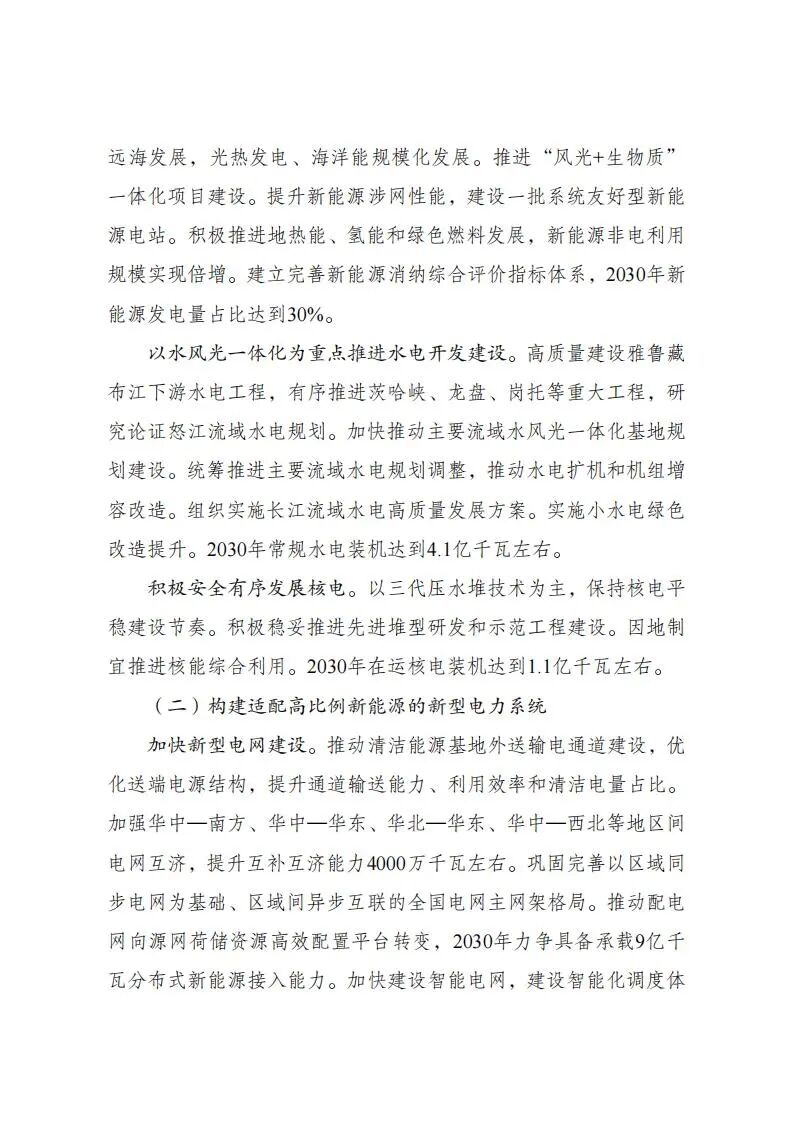 国家发改委、国家能源局发布《新型能源体系建设“十五五”规划》 国家发改委、国家能源局发布《新型能源体系建设“十五五”规划》