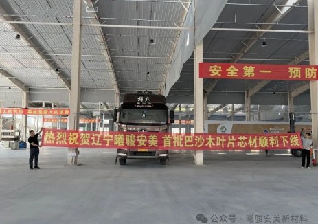 喜报！辽宁曦骏安美首批巴沙木叶片芯材顺利下线发车
