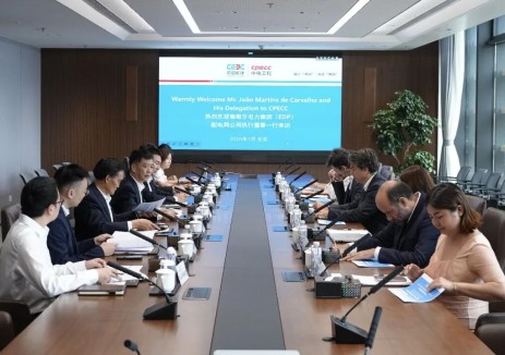 中国能建张力与葡萄牙电力配电网公司执行董事若昂·马丁斯·德·卡瓦略会谈