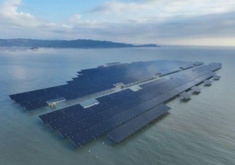 中广核宁德200兆瓦海上光伏项目全容量并网发电