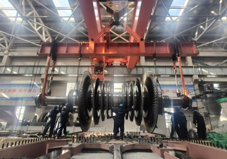 中国能建山西院总承包的同热三期1号机组汽轮机扣缸工作顺利完成
