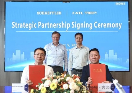 舍弗勒与宁德时代签署战略合作备忘录