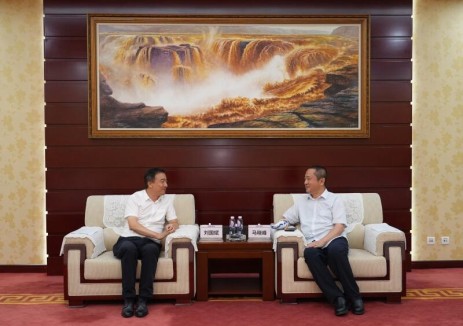 中国能建山西院党委书记、董事长马晓峰与电力规划设计总院党委常委、副院长刘国斌会谈