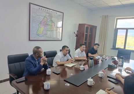 中国能建东电三公司党委委员、副总经理高洪军一行拜访乌鲁木齐市乌鲁木齐县县委书记王文彬