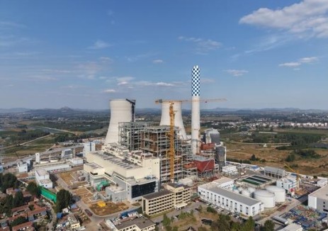 山东省泰安市新泰燃煤项目锅炉水压试验一次成功