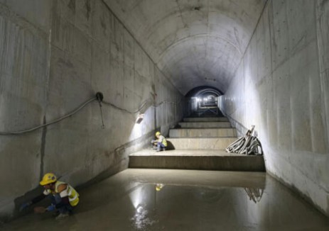 甘肃省天水市黄龙抽水蓄能电站下水库渣场排洪隧洞衬砌施工圆满完成