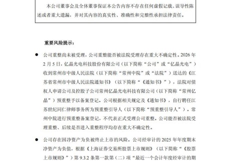 亿晶光电发布重组最新进展