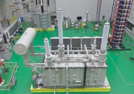 特变电工湘黔背靠背项目首台柔直换流变压器一次试验成功
