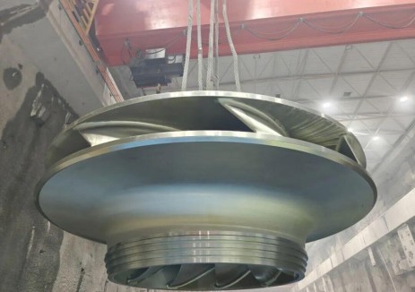 安徽省池州市石台抽水蓄能电站首台机组转轮吊装成功