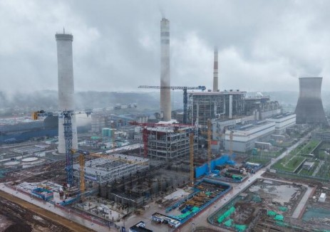 陕煤电力合川2×1000MW清洁煤电扩建项目多点同步攻坚