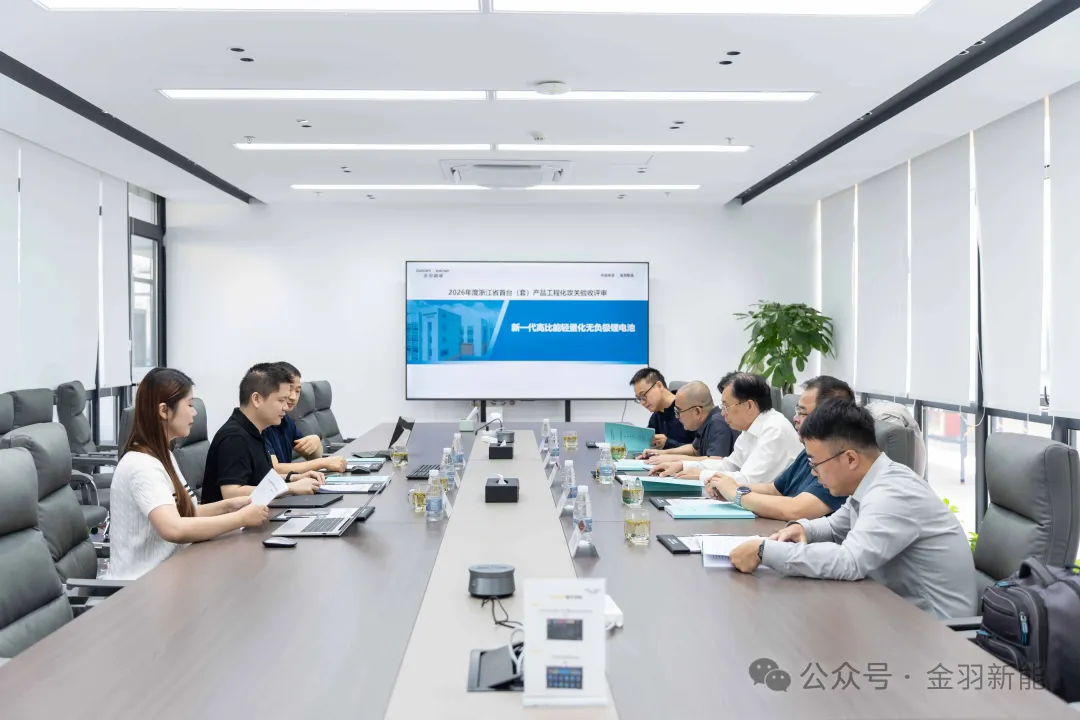 金羽新能新一代无负极锂电池首台套攻关项目通过验收