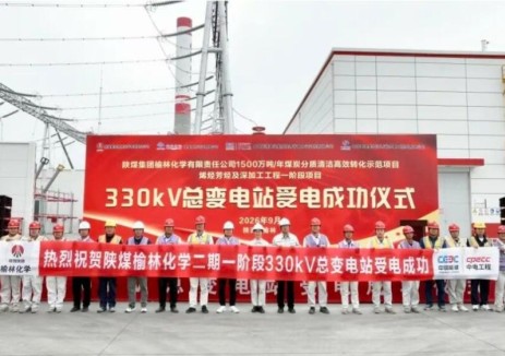 中国能建陕西院总承包的全球在建最大的煤化工配套项目投运