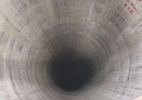 浙江省温州市永嘉抽蓄电站1号引水上竖井滑模施工完成