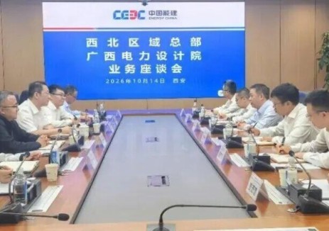 中国能建西北区域总部与广西院共商合作