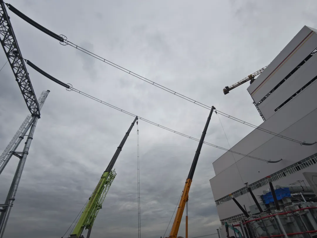 国家能源集团黑龙江公司哈热分公司二期扩建项目3号、4号机组500kV主变高压侧引出线施工圆满完成