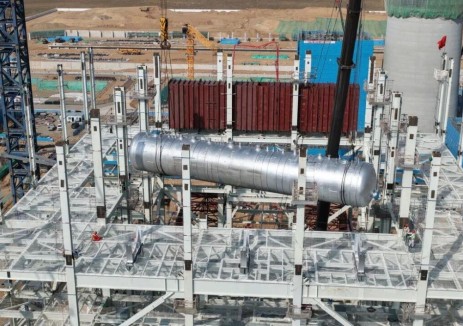 中电建核电公司承建的腾格里4×100万千瓦煤电项目两天完成三次大件吊装，攻坚再夺关键节点