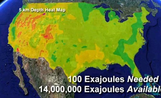 美国探明巨大地热资源 现有技术可开采利用
