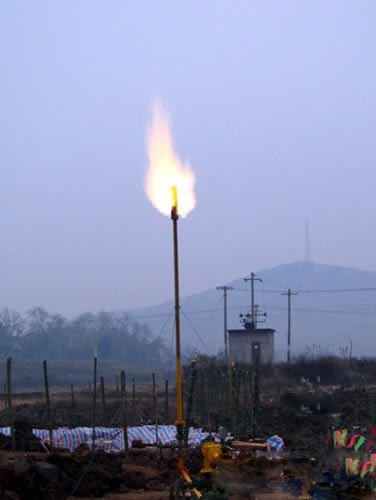 婁底燃起熊熊頁巖氣火苗 湖南進入天然氣時代