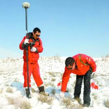 <em>川庆物探</em>公司风雪无阻开展测量施工