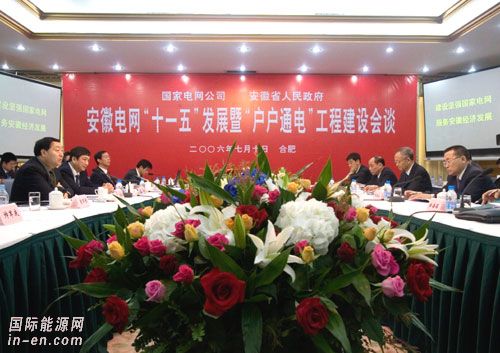 国网公司与安徽省政府签署两项会谈<em>纪要</em>