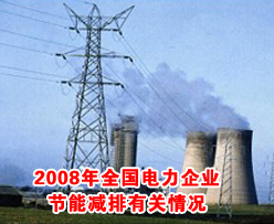 2008年全国电力<em>企业节能减排</em>有关情况