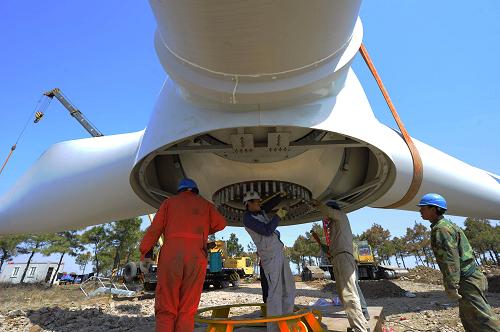 安徽最大容量风电场预计4月底完工